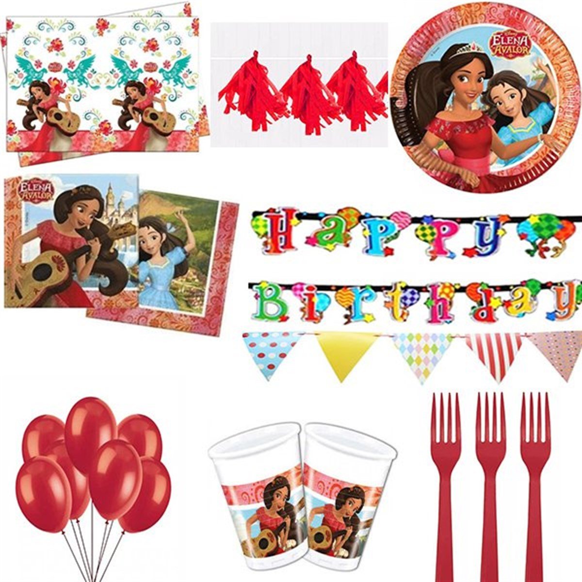 Prenses Elana 16 Kişilik Parti Seti