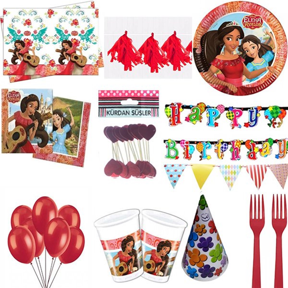 Prenses Elana 24 Kişilik Parti Seti