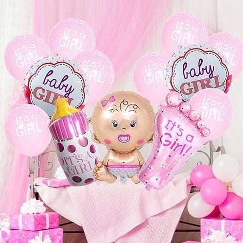 Puset Baby Girl Folyo Balon