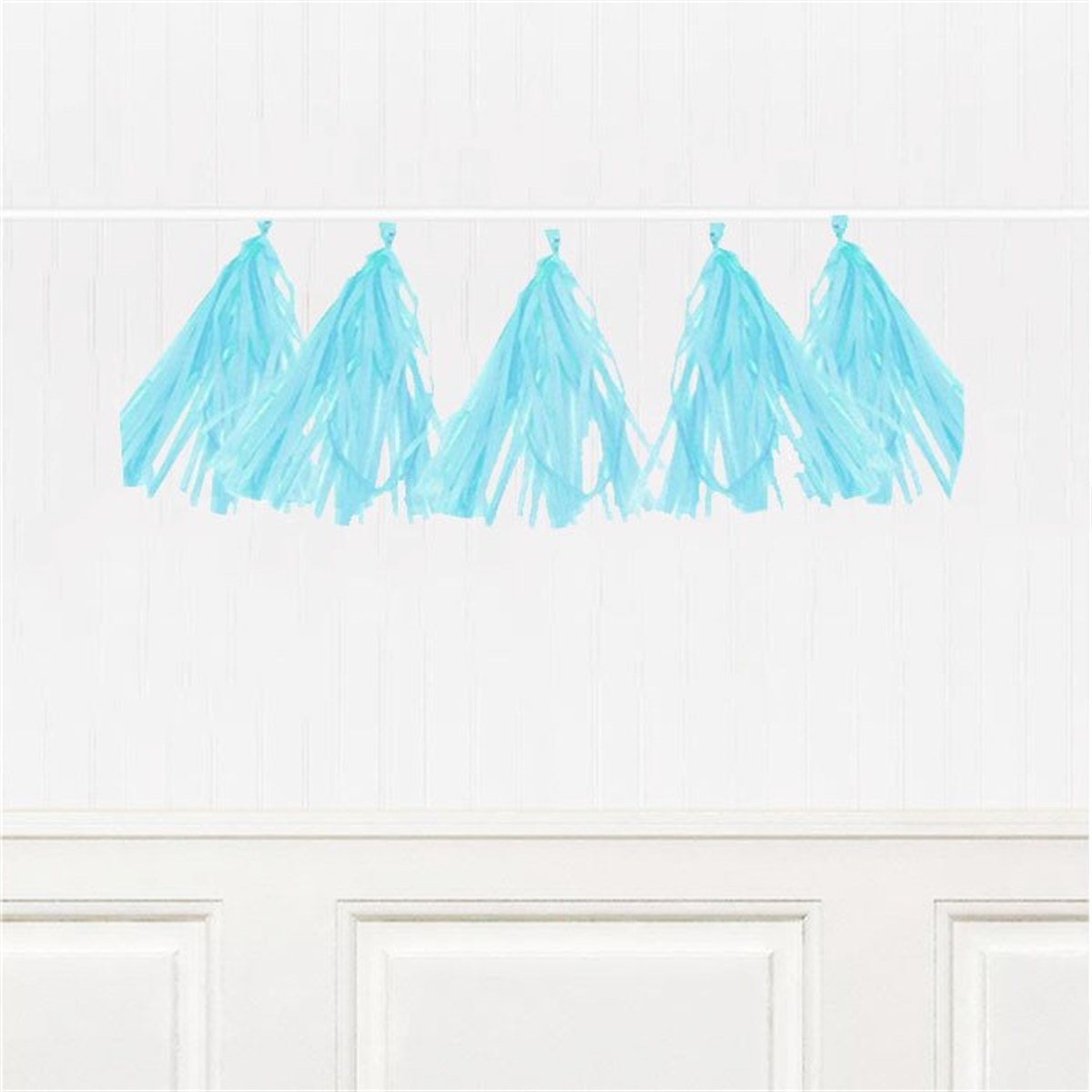 Püskül Dekor Süs Mavi