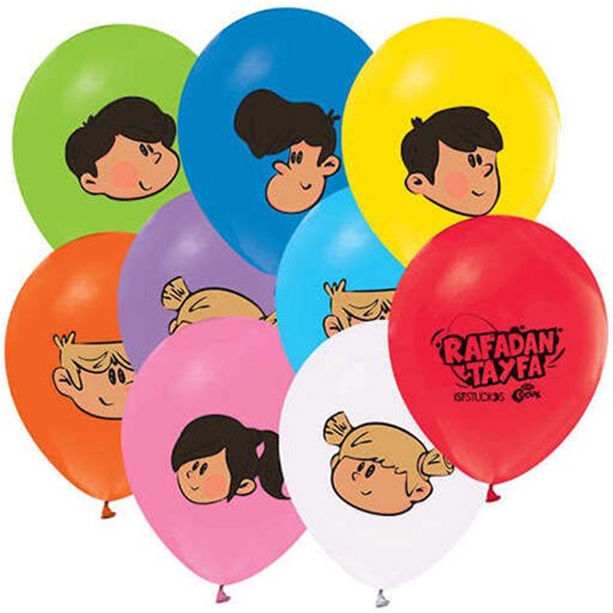Rafadan Tayfa Temalı Balon 12 Adet
