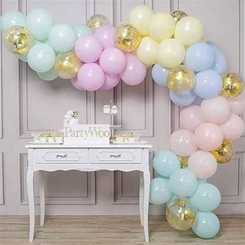 Renkli Soft Renk Zincir Balon Seti