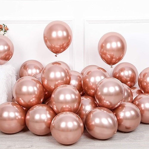 Rose Gold Krom Balon 50 Adet