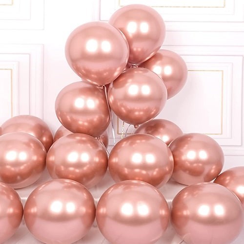 Rose Gold Krom Balon 50 Adet