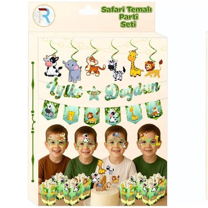 Safari Temalı Parti Seti