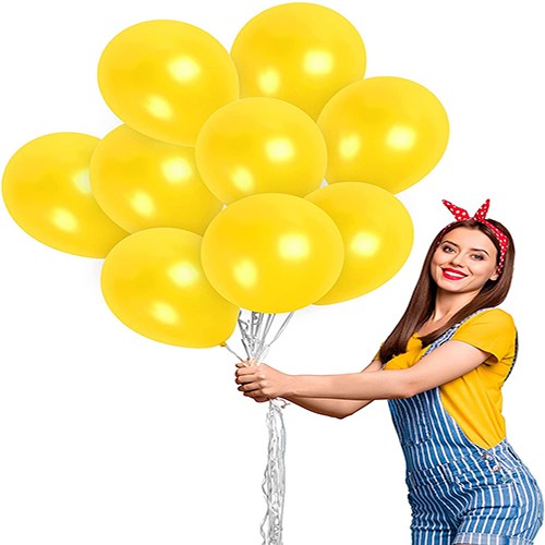 Metalik Sarı Gold Konfetili Balon