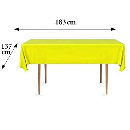 Sarı Masa Örtüsü Plastik