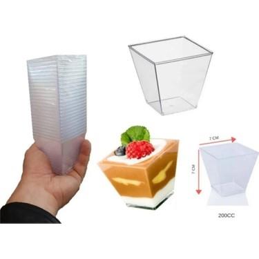 CateringŞeffaf Prizma Kase 200 ml 20'li