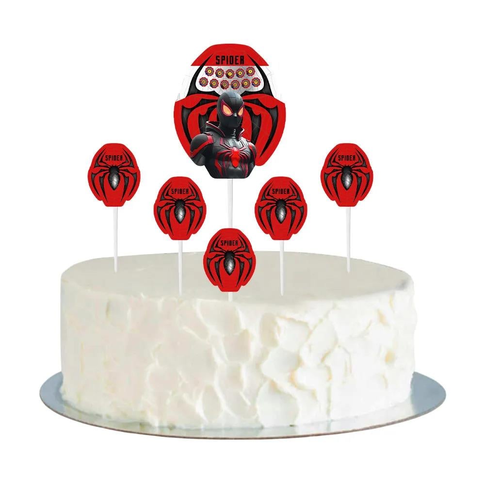 SpidermanSpider Pasta Süsü 6'lı