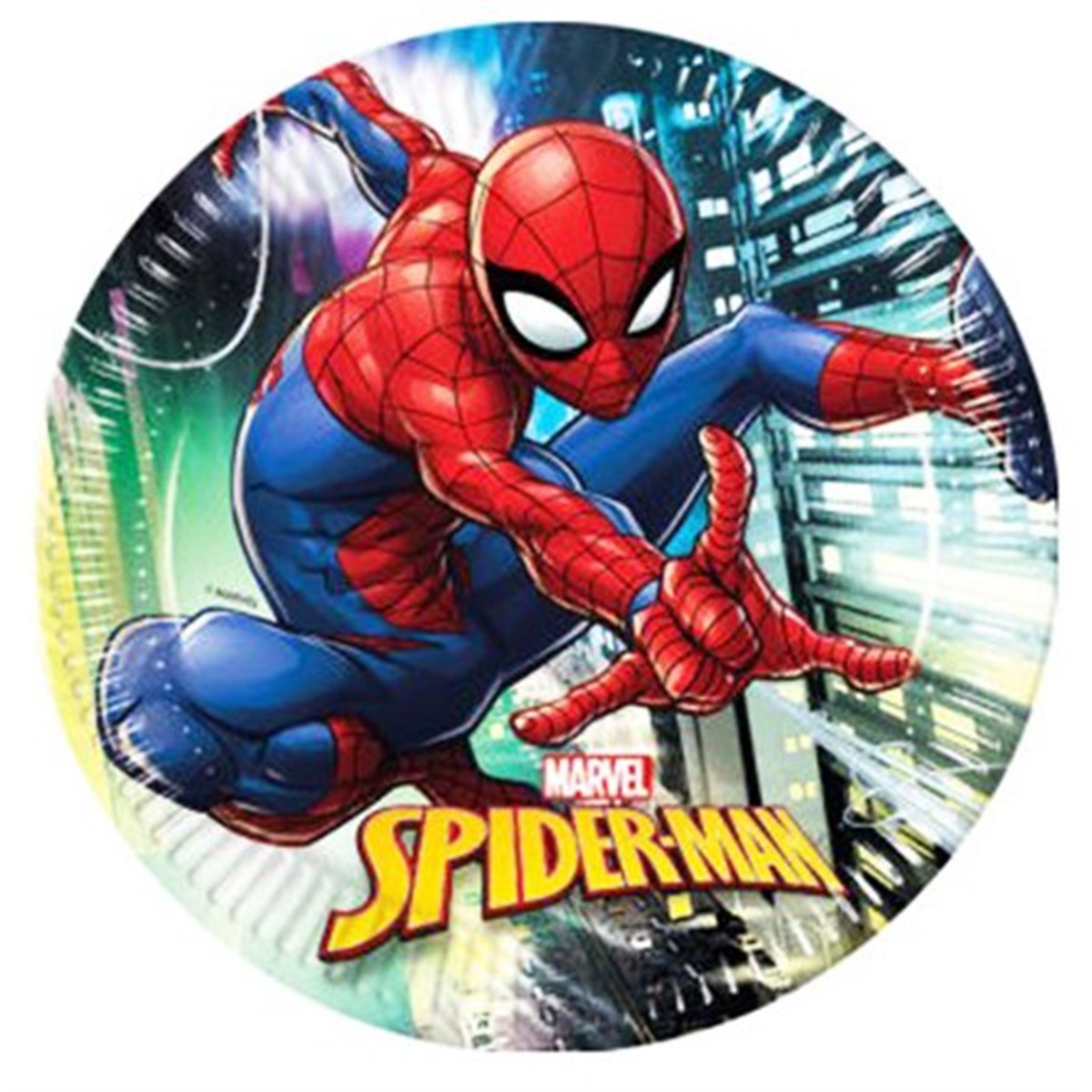 Spıderman Karton Tabak 8 Adet