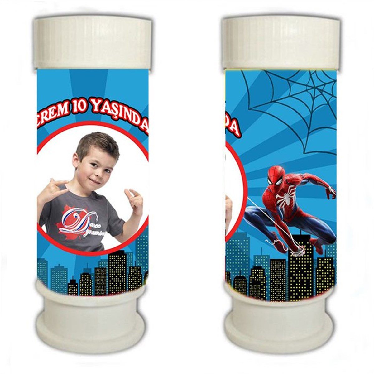 Spiderman Kişiye Özel Köpük Baloncuk 8 Adet