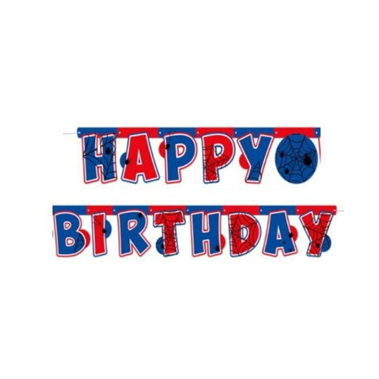 SpidermanSpiderman Temalı Happy Birthday Yazısı