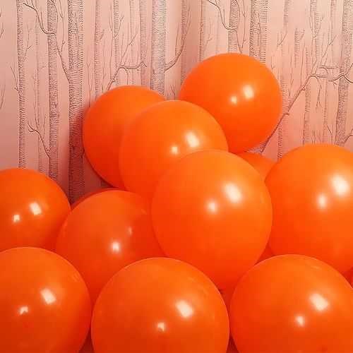 Turuncu Siyah Beyaz Balon 20 Adet