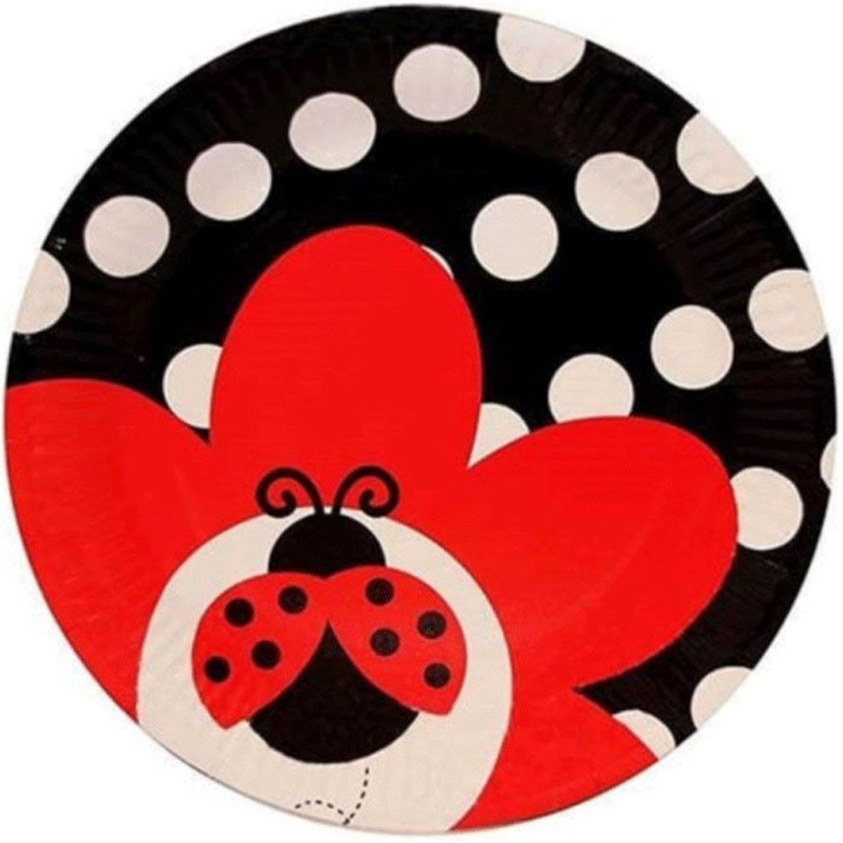 Uğur Böceği Tabak 8 Adet 18 Cm