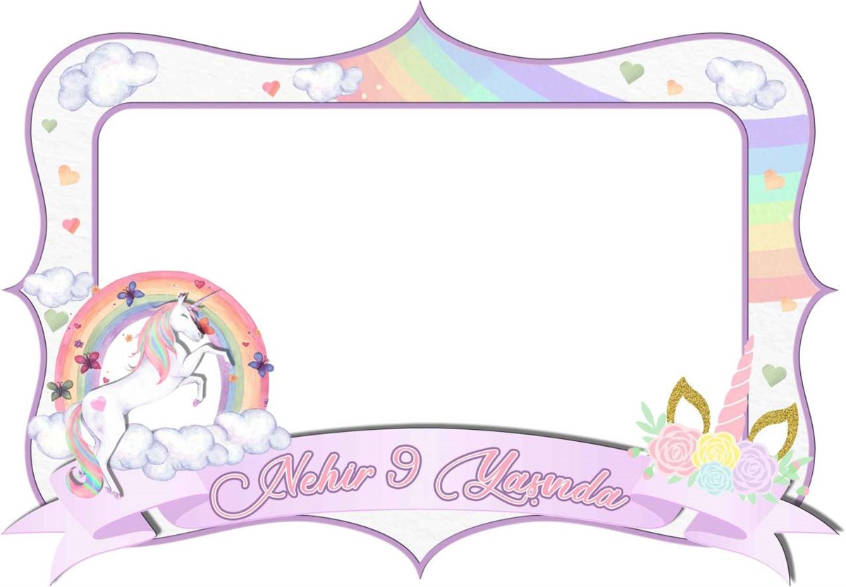 Unicorn Kişiye Özel Çerçeve