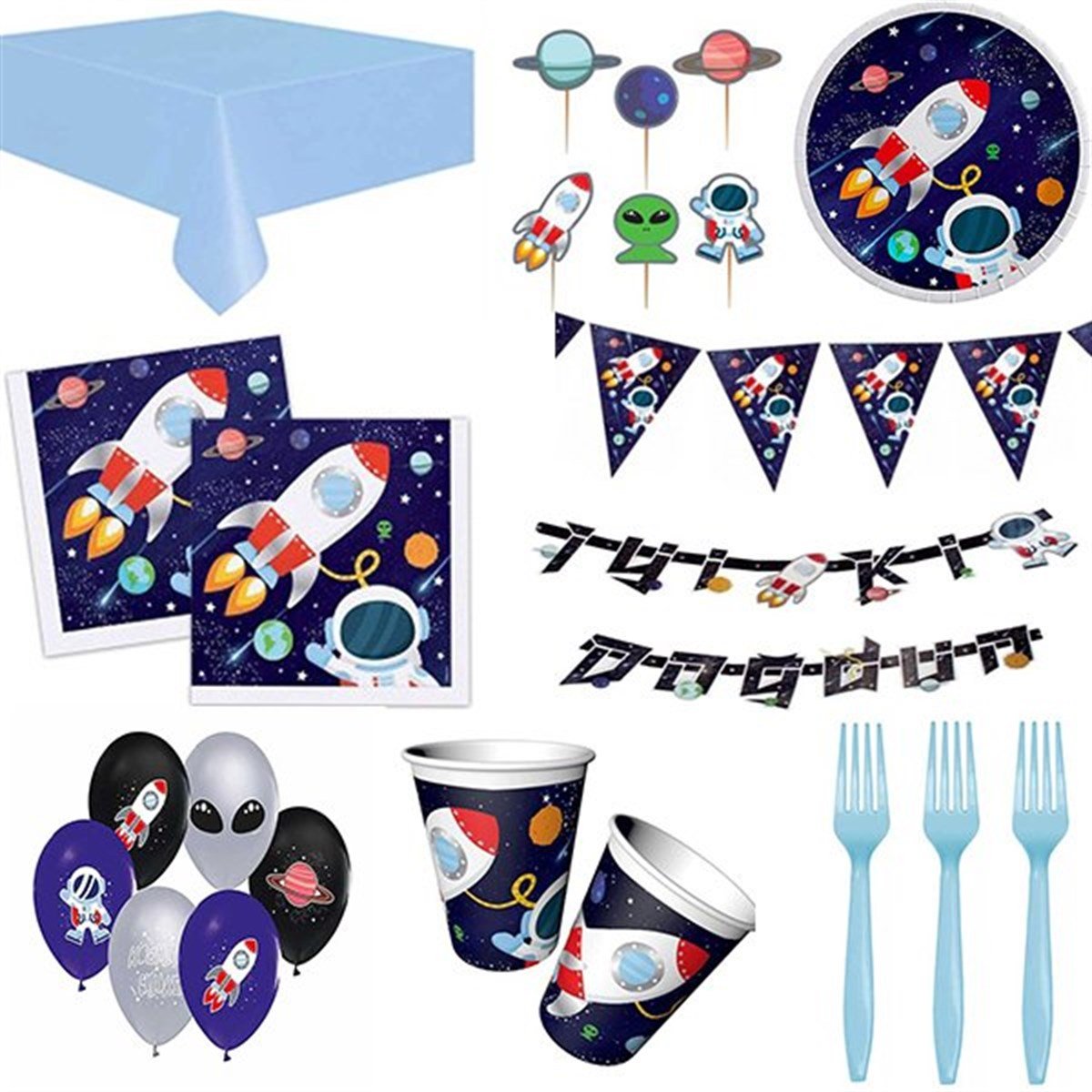 Uzay 16 Kişilik Parti Seti