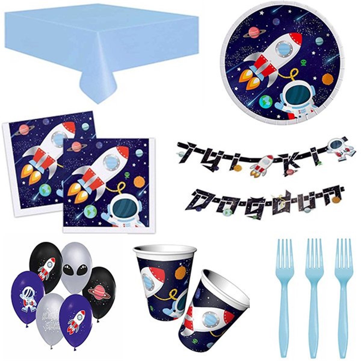 Uzay 8 Kişilik Parti Seti
