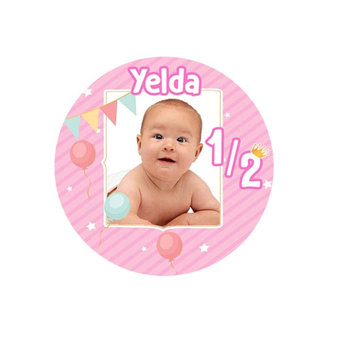 Yarım Yaş Kız Sticker 24 Adet