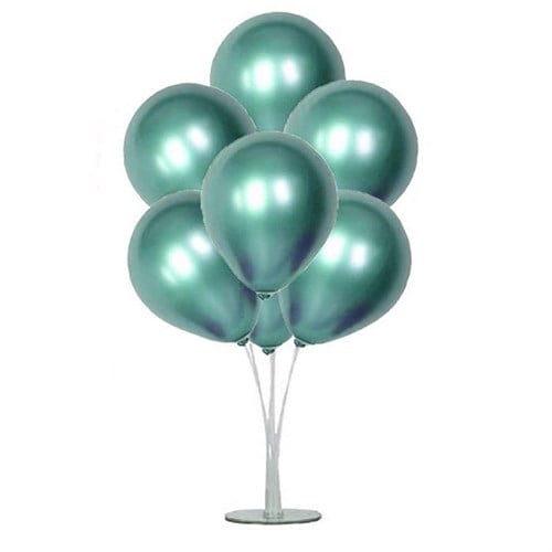 Yeşil Krom Ayaklı Balon Standı