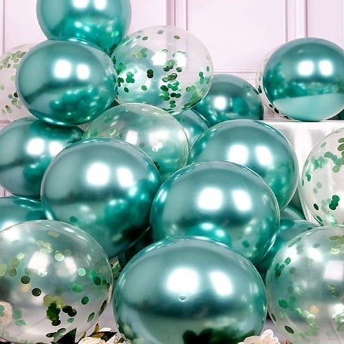 Yeşil Krom Balon 50 Adet