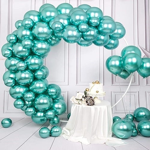 Yeşil Krom Balon 50 Adet