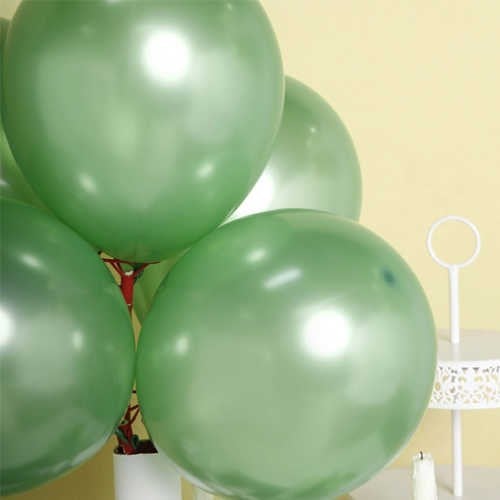 Yeşil Metalik Balon 20 Adet