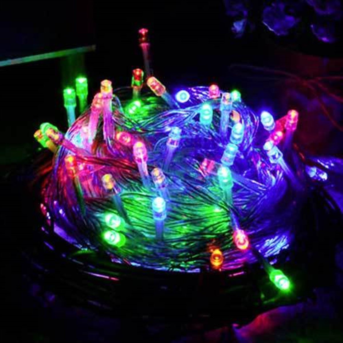 Yılbaşı Ağacı Karışık Led Işık 10 Metre