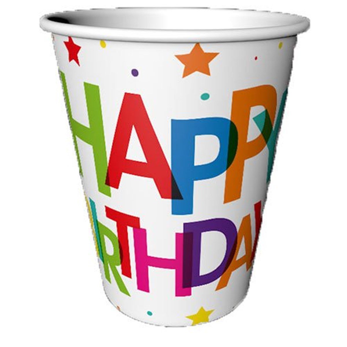 Yıldızlar Happy Birthday Bardak