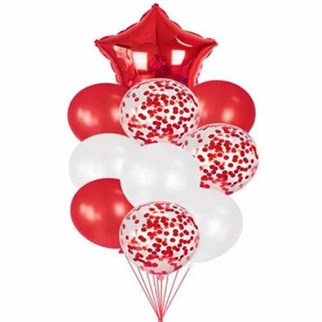 10 Adet Kırmızı Yıldız Demeti