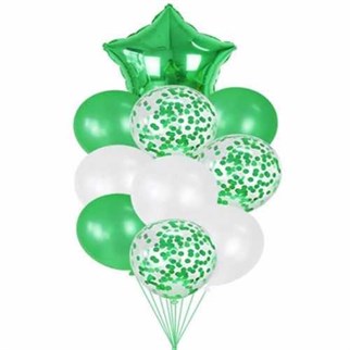 10 Adet Yeşil Yıldız Demeti