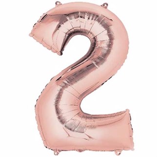 2 Rakam Rose Folyo Balon 76 Cm