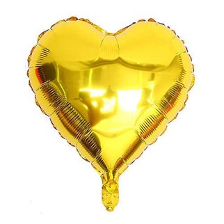 30 Adet Gold Kalp Uçan Balon Demeti