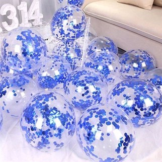 30 Adet Lacivert Yıldız Uçan Balon Demeti