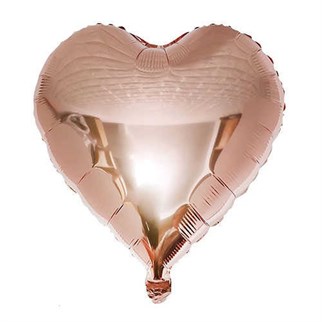 30 Adet Rose Kalp Uçan Balon Demeti