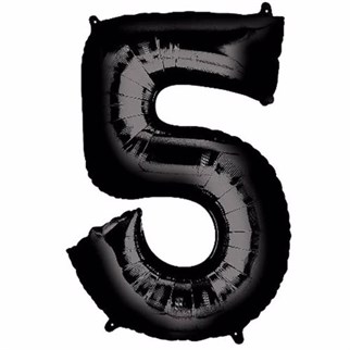 4 Rakam Folyo Balon Siyah 76 cm