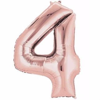 4 Rakam Rose Folyo Balon 76 cm