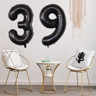 5 Rakam Folyo Balon Siyah 76 cm