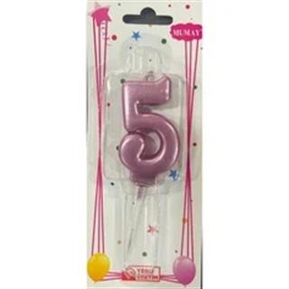 5 Rakam Rose Renkli Pasta Mumu