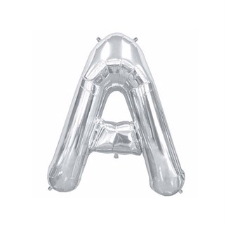 A Harf Folyo Gümüş Balon Küçük 35 Cm