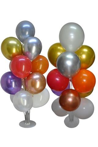 Ayaklı Balon Standı 13 Çubuklu 100 Cm