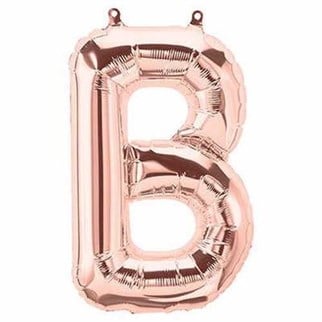 B Harf Folyo Balon Gold Rose 76 Cm