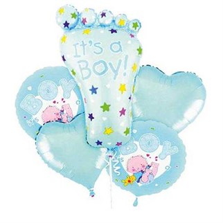 Baby Boy Folyo Balon Set Mavi 5 Adet