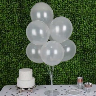 Beyaz Balon Metalik 100 Adet