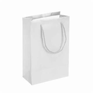 Beyaz Renkli Karton Çanta 25 Adet 11 x 16 Cm