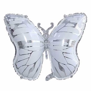 Beyaz Kelebek Folyo Balon 76 Cm