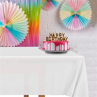 Beyaz Masa Örtüsü Plastik