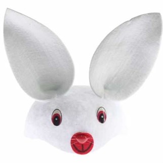 Beyaz Tavşan Şapkası Keçe