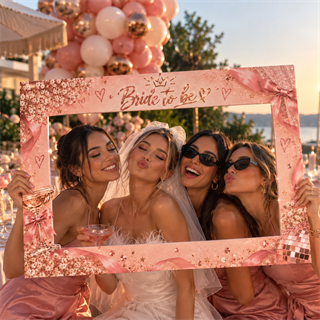 Bride Rose Selfie Çerçevesi