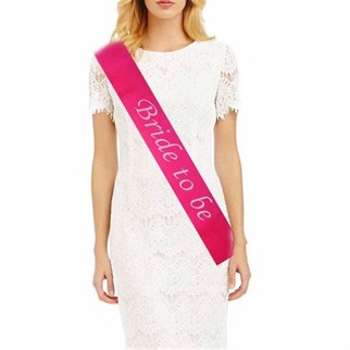 Bride To Be Kuşak Fuşya Renkli
