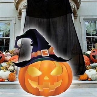 Cadılar Bayramı Balkabağı Ayaklı Pano Büyük